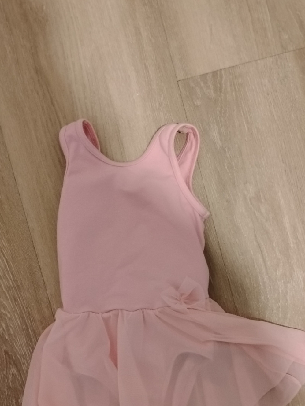 Weissman Light Pink Ballet Leotard with Tulle Accent